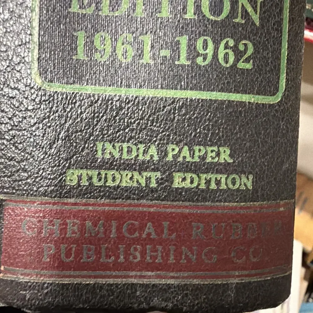 Vintage Handbook of Chemistry‎ and Physics Forty Third Edition 1961 Hardcover